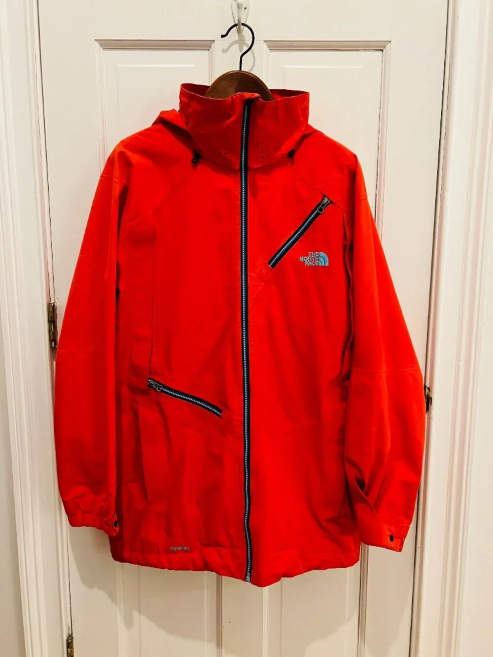 North Face Cryptic Decagon Jacket Flashlight RECCO Mens Red Ski Snow Technical M